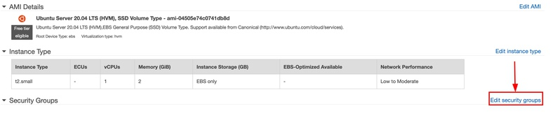Security Group Configuration