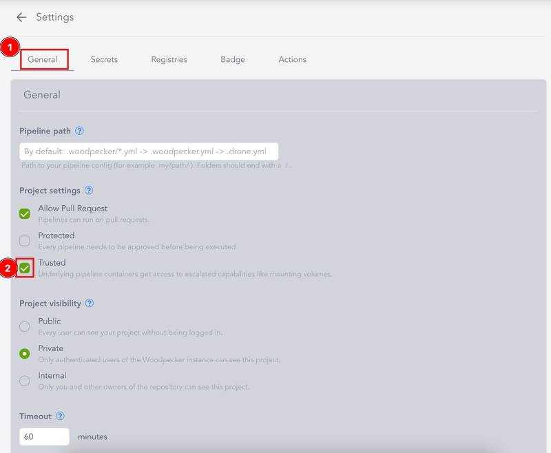 Mark repo as Trusted