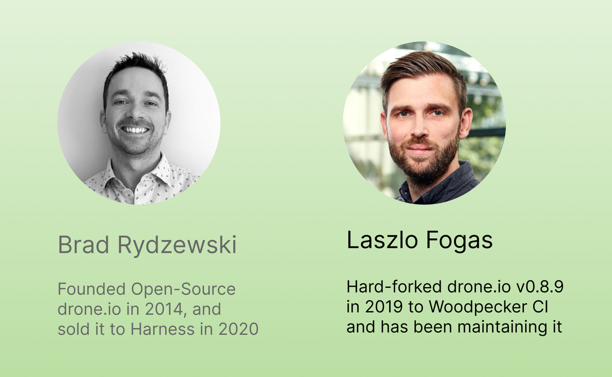 Drone.io and Woodpecker CI Authors