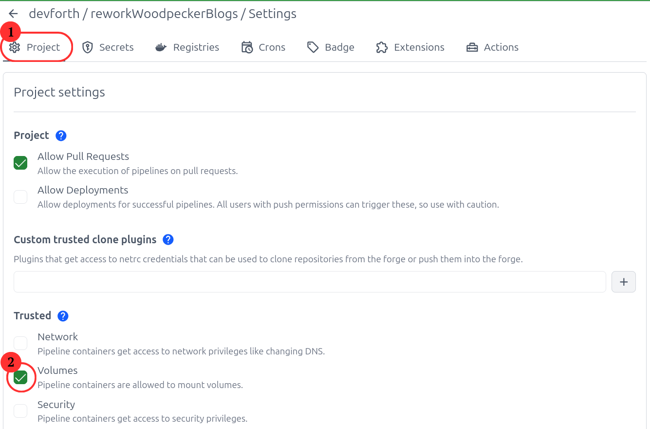 Mark repo as Trusted